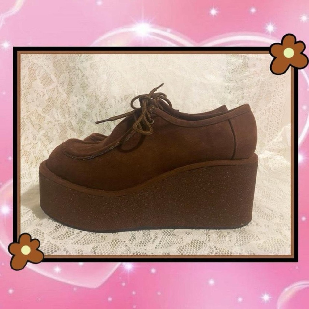 Vintage 90s Chunky Platform Loafers - Picture 3 of 3
